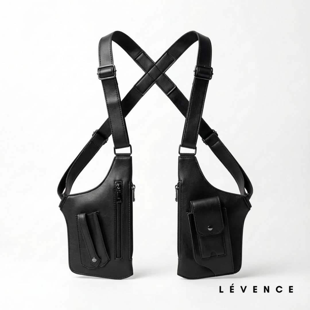 Secure Vintage Leather Cross-Body Bag
